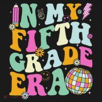 In My Fifth Grade Era Back To School 5th Grade Teacher Women's Hoodie thumb 2