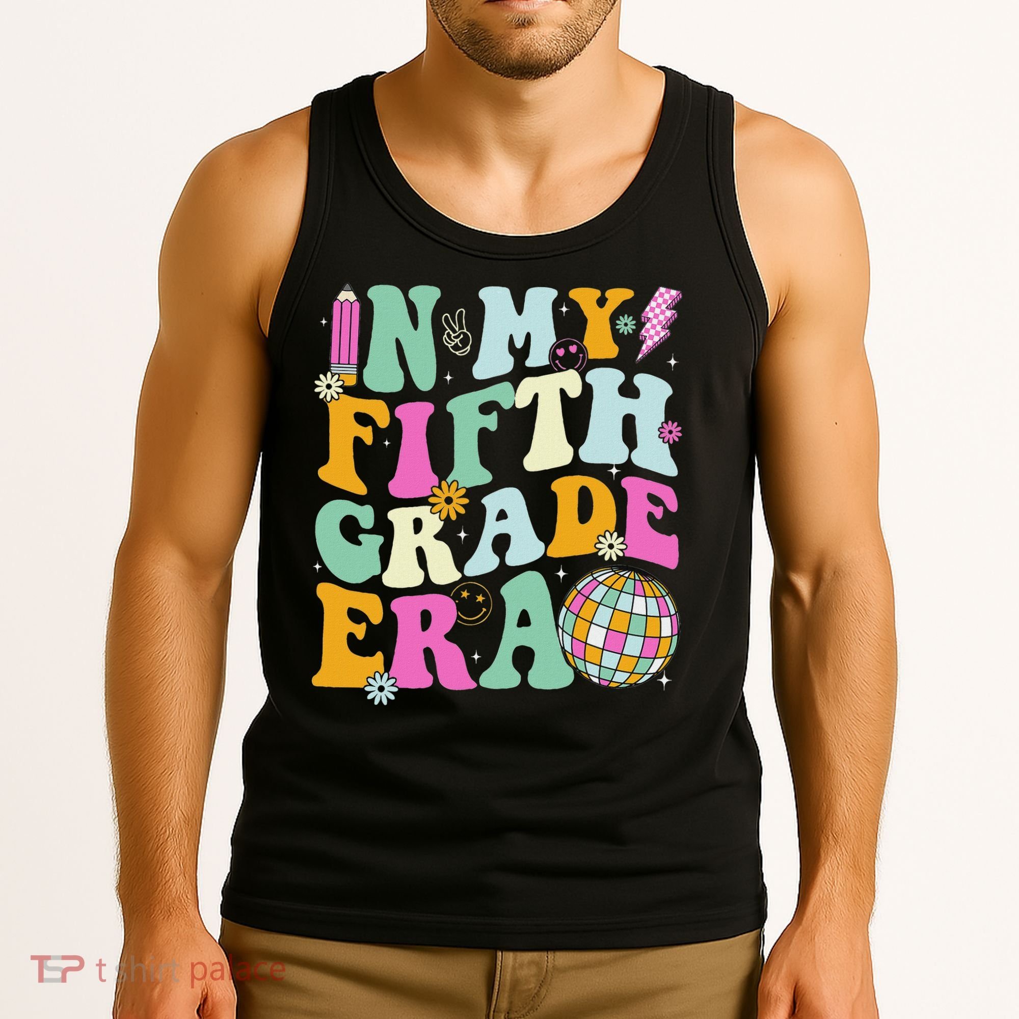In My Fifth Grade Era Back To School 5th Grade Teacher Tank Top