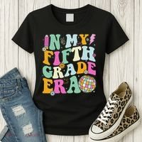 In My Fifth Grade Era Back To School 5th Grade Teacher Women's T-Shirt thumb 3