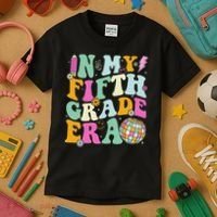 In My Fifth Grade Era Back To School 5th Grade Teacher Kids T-Shirt thumb 3