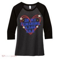 In My Feminine Rage Era Women's Tri-Blend 3/4-Sleeve Raglan Shirt thumb 0