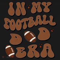 In My Football Dad Era Retro Football Dad Lover FatherS Day Gift Women's Hoodie thumb 2