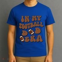 In My Football Dad Era Retro Football Dad Lover FatherS Day Gift T-Shirt thumb 3
