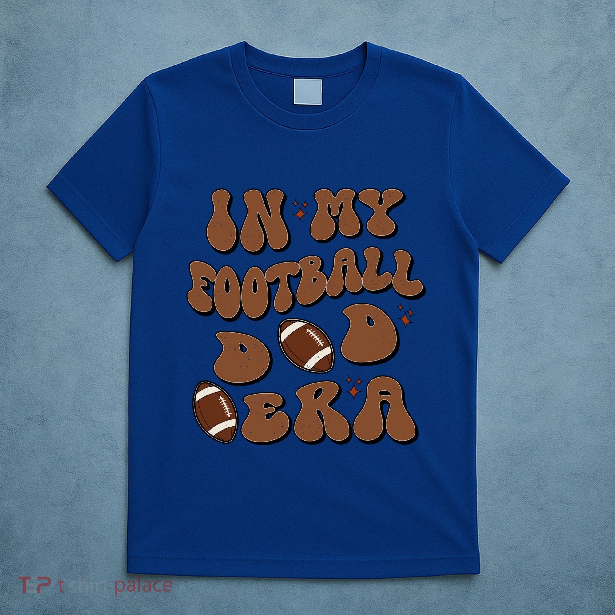 In My Football Dad Era Retro Football Dad Lover FatherS Day Gift T-Shirt