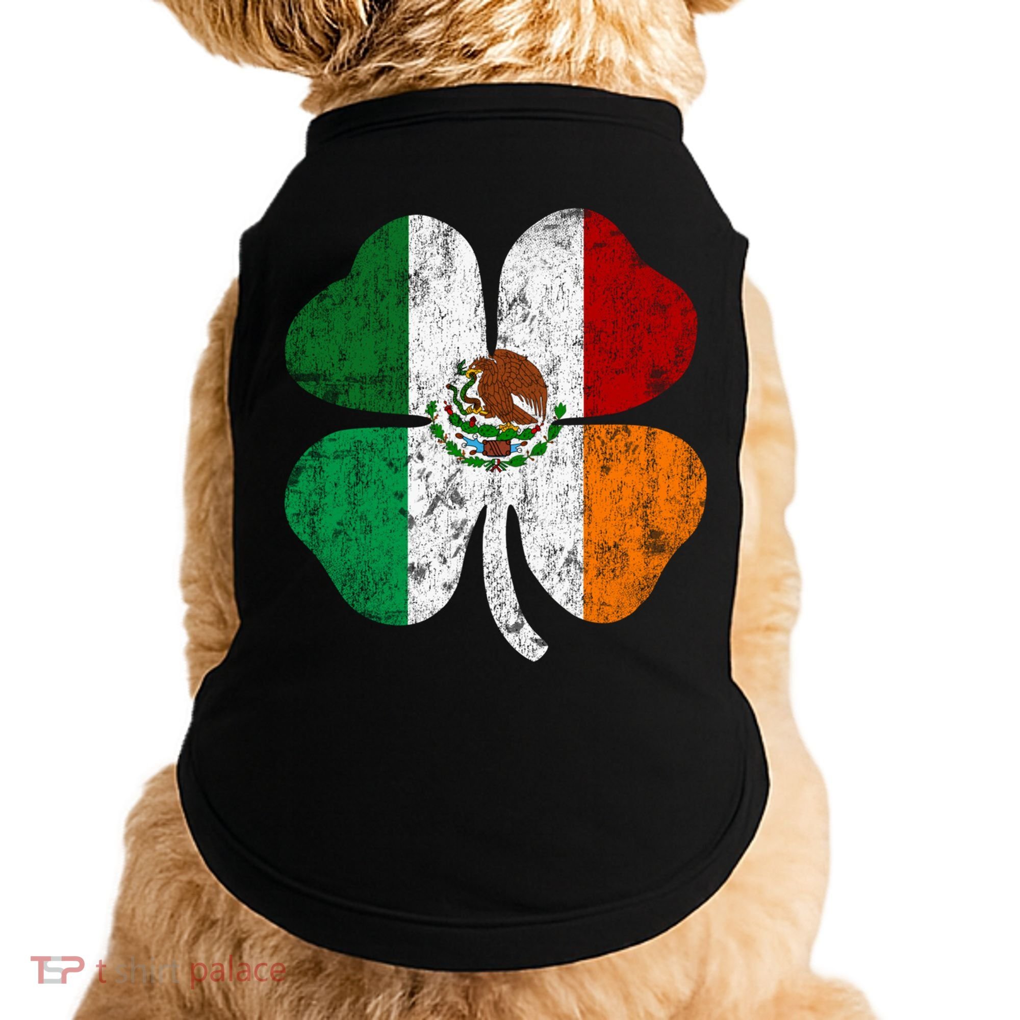Irish Mexican Flag Ireland Mexico Shamrock St Patricks Day Gift Doggie Tank