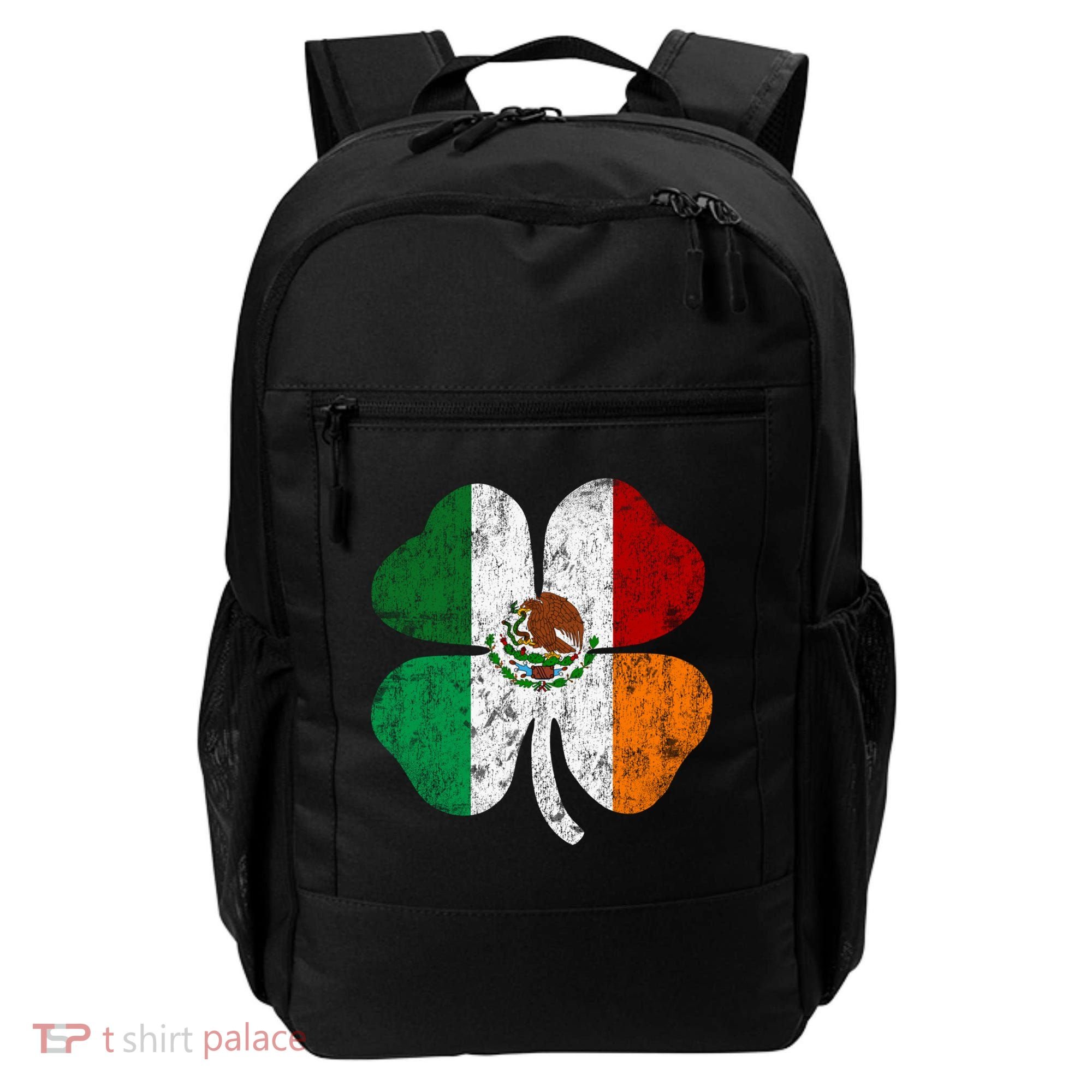 Irish Mexican Flag Ireland Mexico Shamrock St Patricks Day Gift Backpack