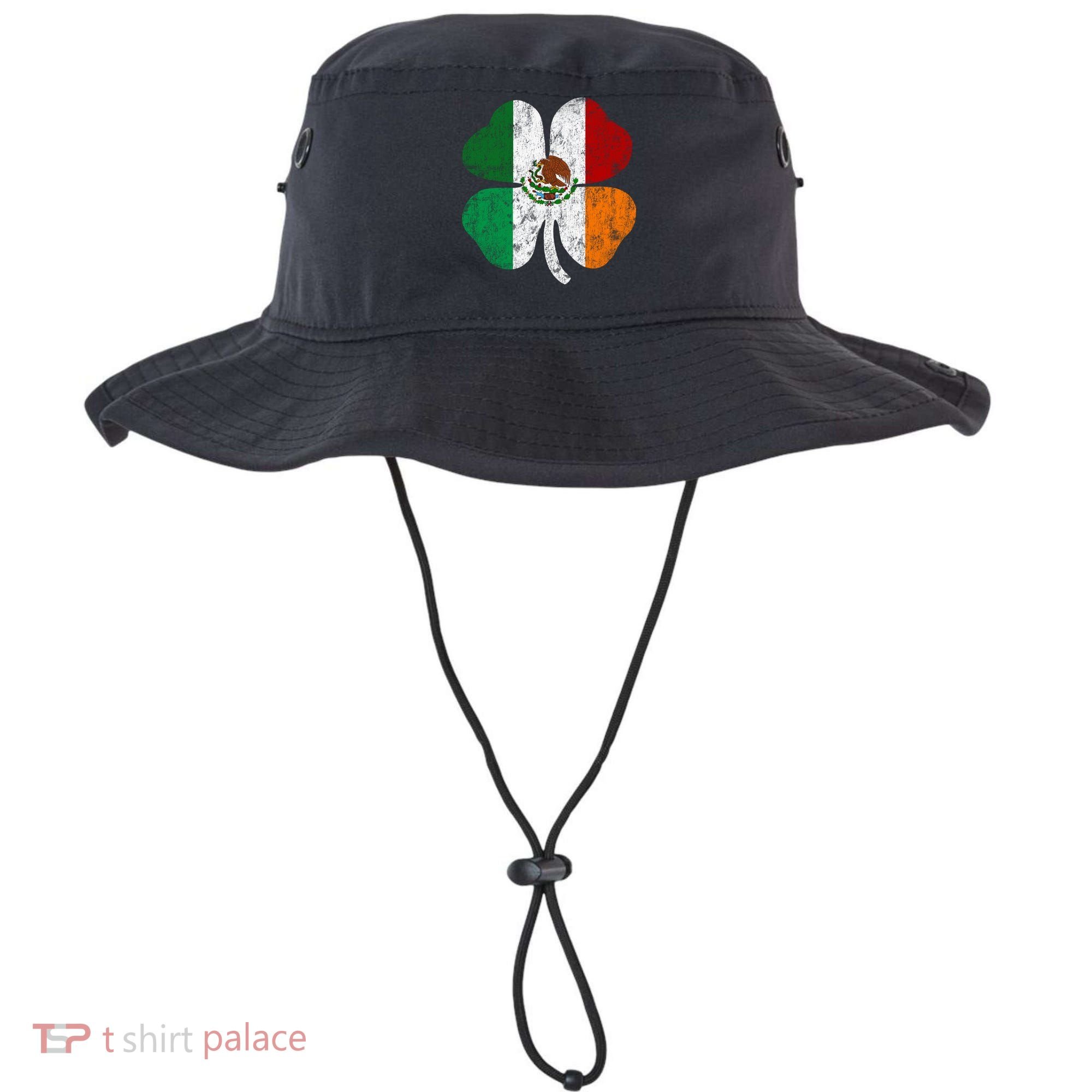 Irish Mexican Flag Ireland Mexico Shamrock St Patricks Day Gift Bucket Hat