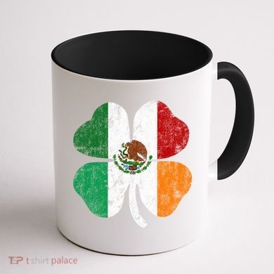Irish Mexican Flag Ireland Mexico Shamrock St Patricks Day Gift Coffee Mug back