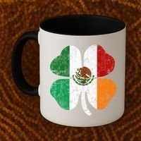 Irish Mexican Flag Ireland Mexico Shamrock St Patricks Day Gift Coffee Mug thumb 2