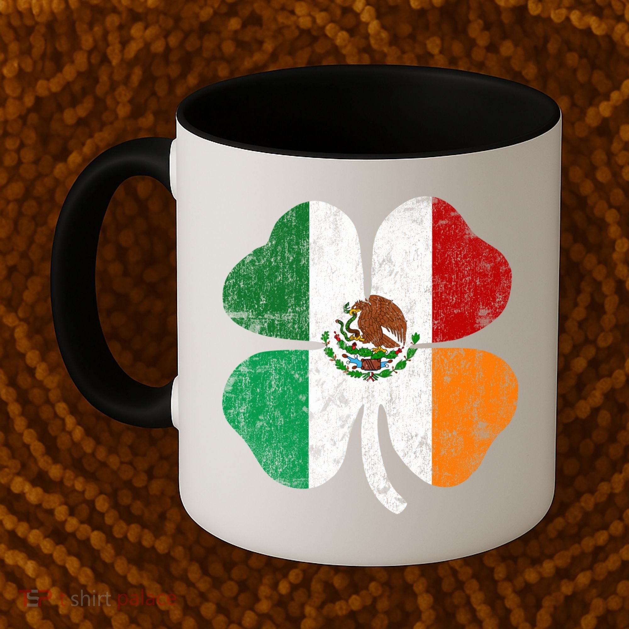 Irish Mexican Flag Ireland Mexico Shamrock St Patricks Day Gift Coffee Mug