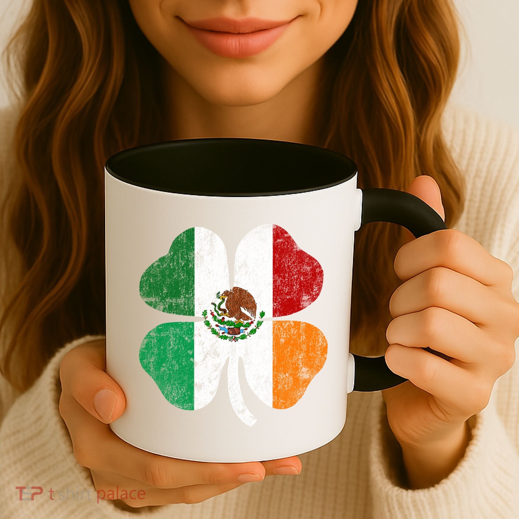 Irish Mexican Flag Ireland Mexico Shamrock St Patricks Day Gift Coffee Mug