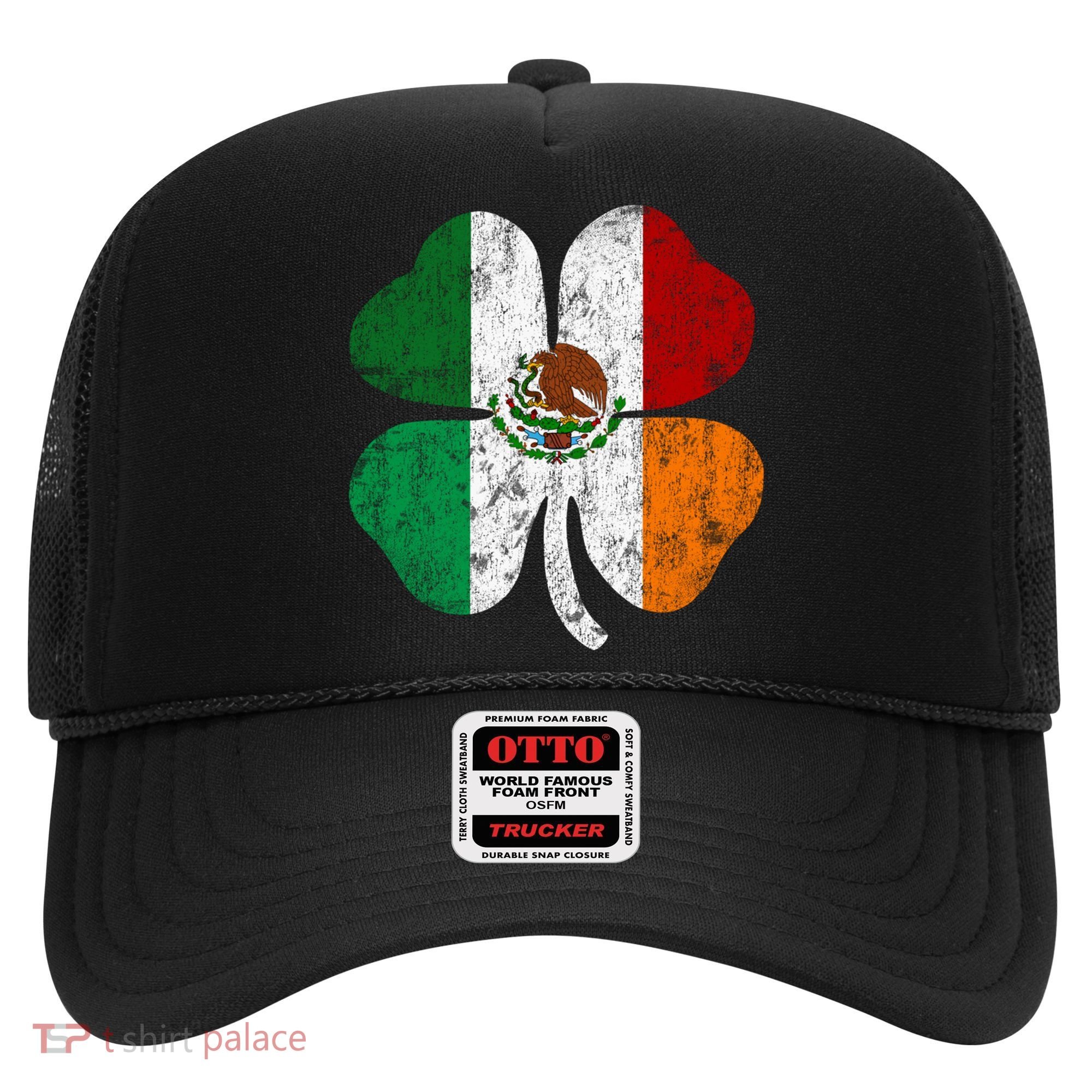 Irish Mexican Flag Ireland Mexico Shamrock St Patricks Day Gift Hat