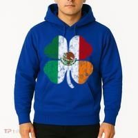 Irish Mexican Flag Ireland Mexico Shamrock St Patricks Day Gift Hoodie thumb 2