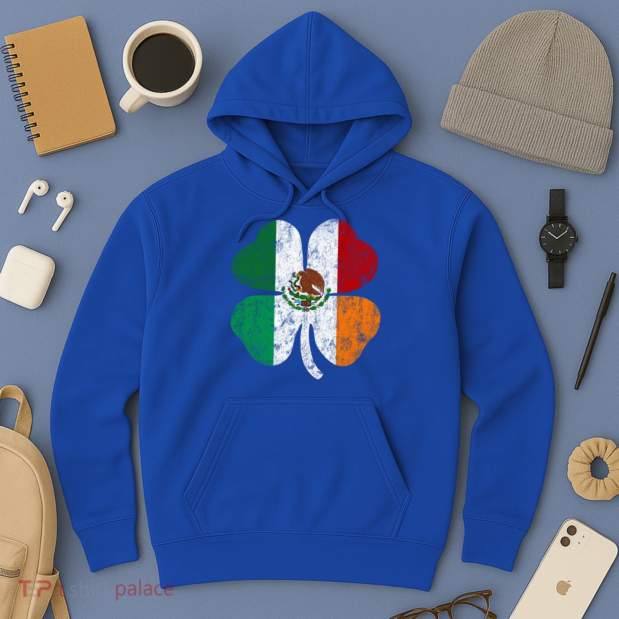 Irish Mexican Flag Ireland Mexico Shamrock St Patricks Day Gift Hoodie