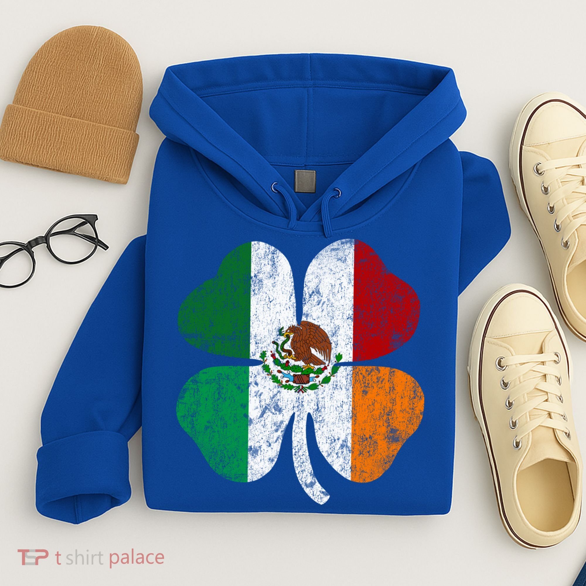 Irish Mexican Flag Ireland Mexico Shamrock St Patricks Day Gift Hoodie