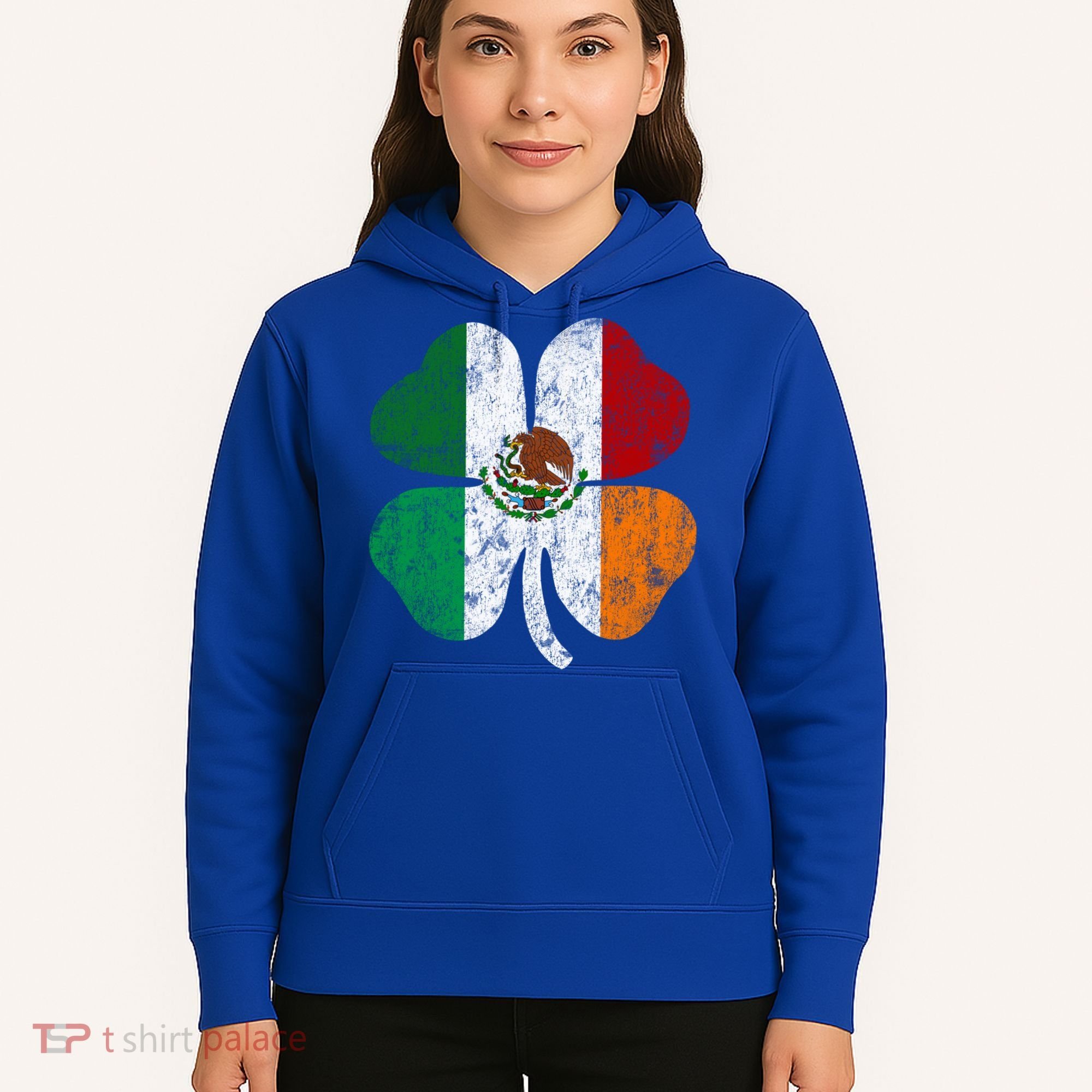 Irish Mexican Flag Ireland Mexico Shamrock St Patricks Day Gift Hoodie