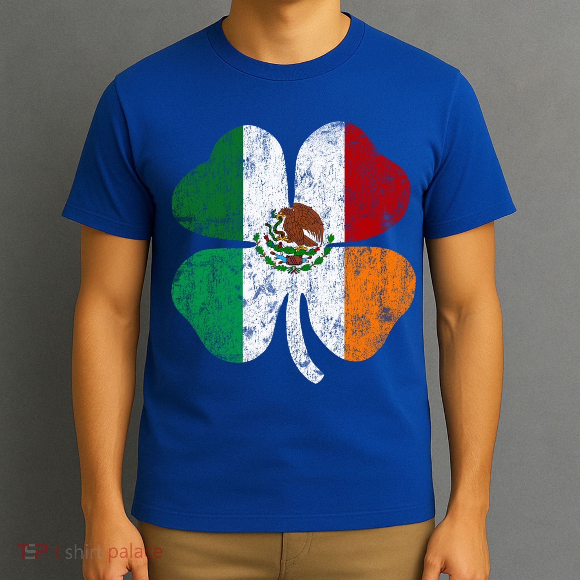 Irish Mexican Flag Ireland Mexico Shamrock St Patricks Day Gift T-Shirt