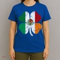Irish Mexican Flag Ireland Mexico Shamrock St Patricks Day Gift T-Shirt thumb 4