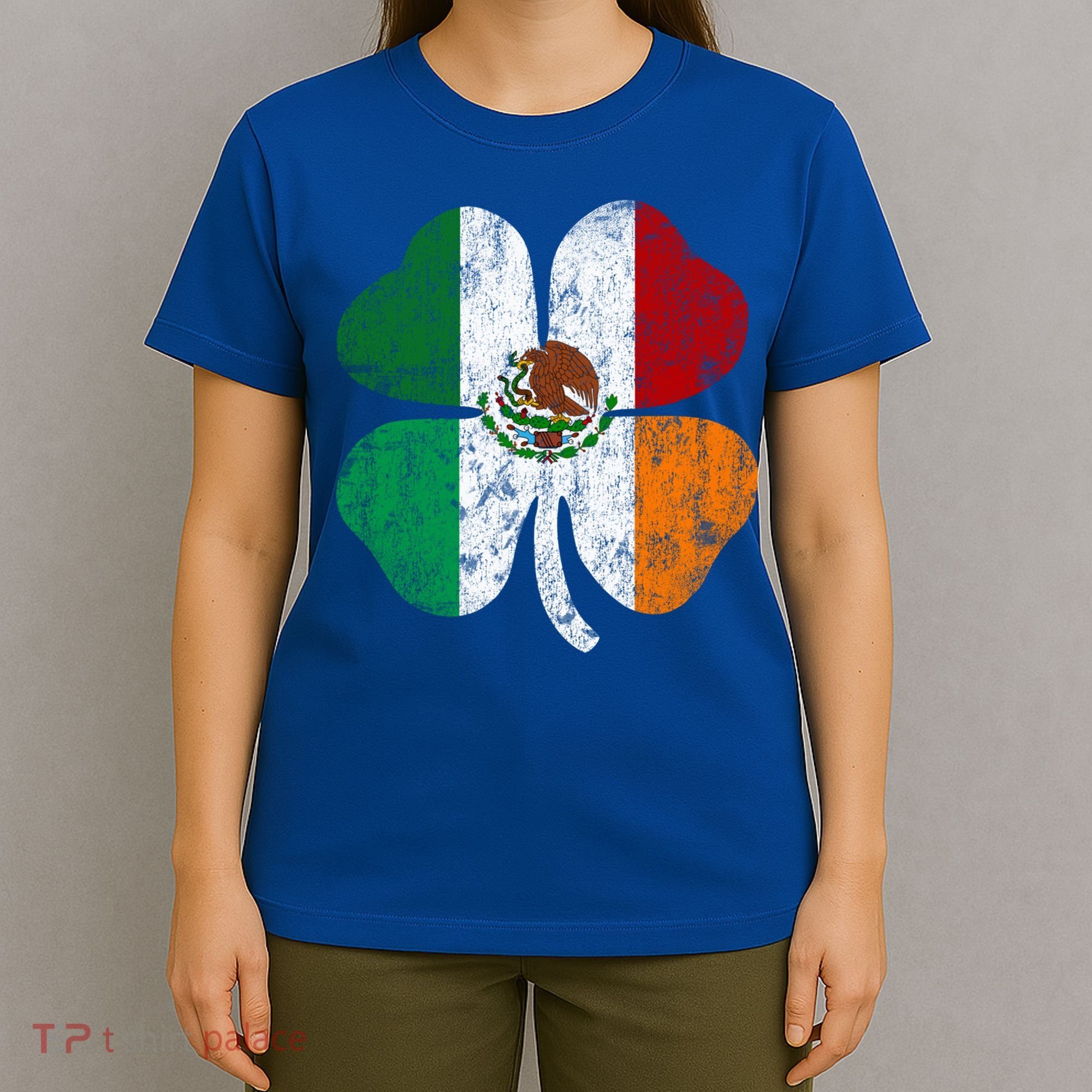 Irish Mexican Flag Ireland Mexico Shamrock St Patricks Day Gift T-Shirt