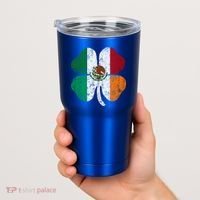 Irish Mexican Flag Ireland Mexico Shamrock St Patricks Day Gift Tumbler thumb 2