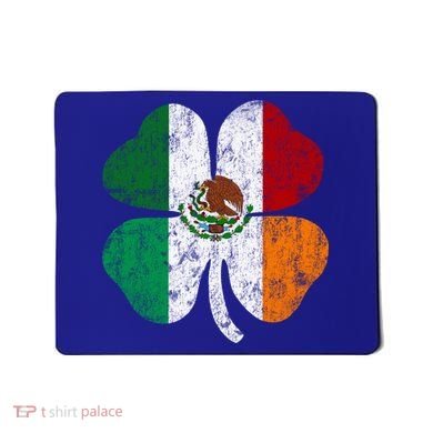 Irish Mexican Flag Ireland Mexico Shamrock St Patricks Day Gift Mousepad