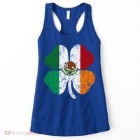 Irish Mexican Flag Ireland Mexico Shamrock St Patricks Day Gift Women's Tank Top thumb 0