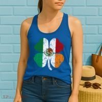 Irish Mexican Flag Ireland Mexico Shamrock St Patricks Day Gift Women's Tank Top thumb 2