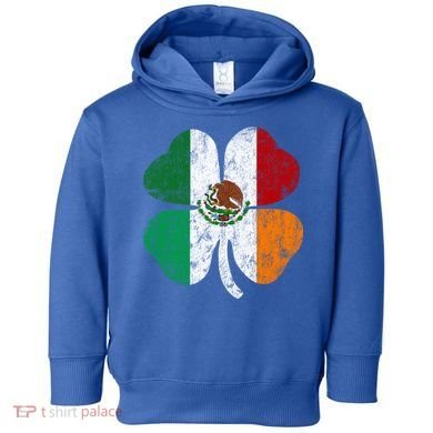 Irish Mexican Flag Ireland Mexico Shamrock St Patricks Day Gift Toddler Hoodie