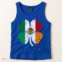 Irish Mexican Flag Ireland Mexico Shamrock St Patricks Day Gift Tank Top thumb 2