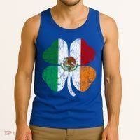 Irish Mexican Flag Ireland Mexico Shamrock St Patricks Day Gift Tank Top thumb 3