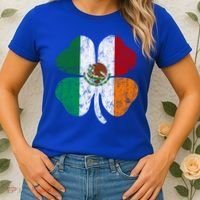 Irish Mexican Flag Ireland Mexico Shamrock St Patricks Day Gift Women's T-Shirt thumb 2