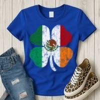 Irish Mexican Flag Ireland Mexico Shamrock St Patricks Day Gift Women's T-Shirt thumb 3