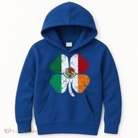 Irish Mexican Flag Ireland Mexico Shamrock St Patricks Day Gift Kids Hoodie thumb 0