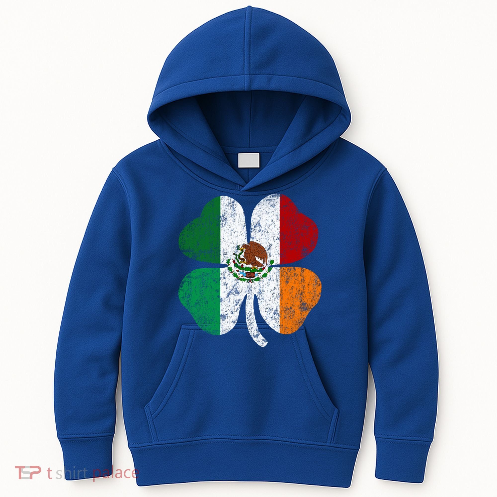 Irish Mexican Flag Ireland Mexico Shamrock St Patricks Day Gift Kids Hoodie