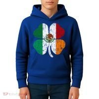 Irish Mexican Flag Ireland Mexico Shamrock St Patricks Day Gift Kids Hoodie thumb 4