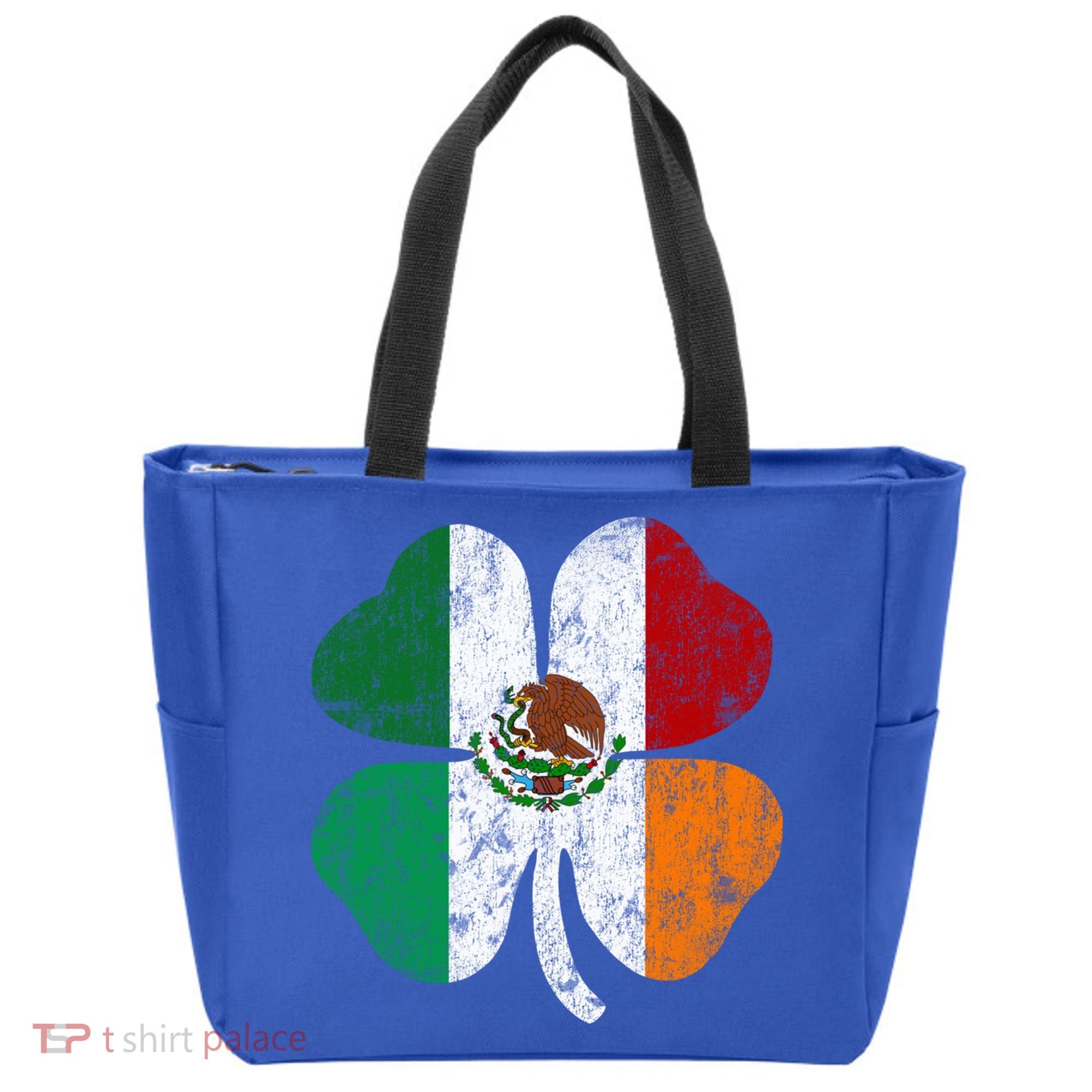 Irish Mexican Flag Ireland Mexico Shamrock St Patricks Day Gift Tote Bag