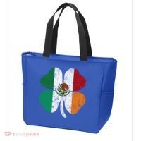 Irish Mexican Flag Ireland Mexico Shamrock St Patricks Day Gift Tote Bag thumb 3