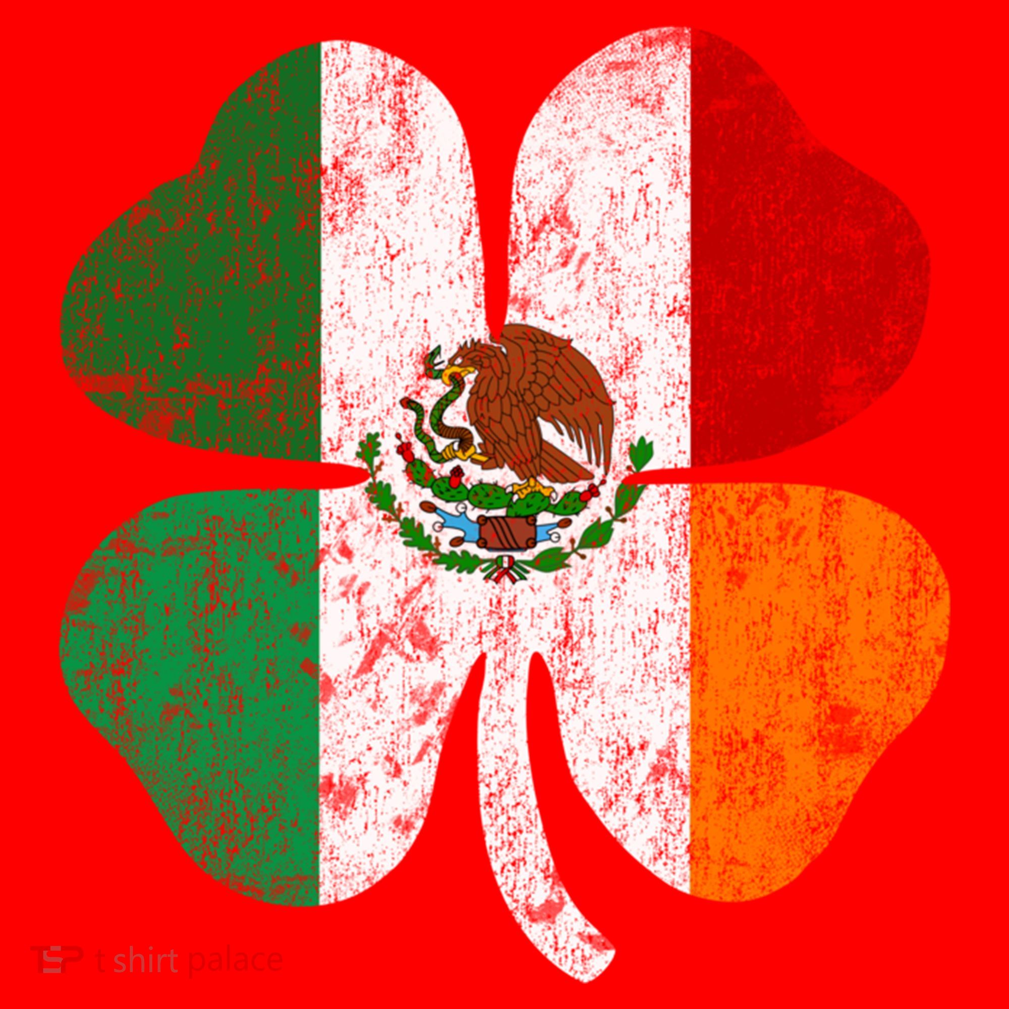Irish Mexican Flag Ireland Mexico Shamrock St Patricks Day Gift Santa Hat
