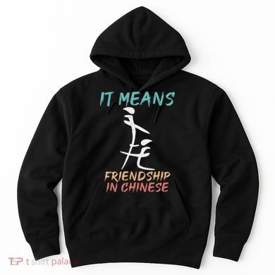 It Means Friendship In Chinese Funny Sarcasm Hoodie