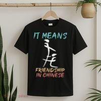 It Means Friendship In Chinese Funny Sarcasm T-Shirt thumb 2