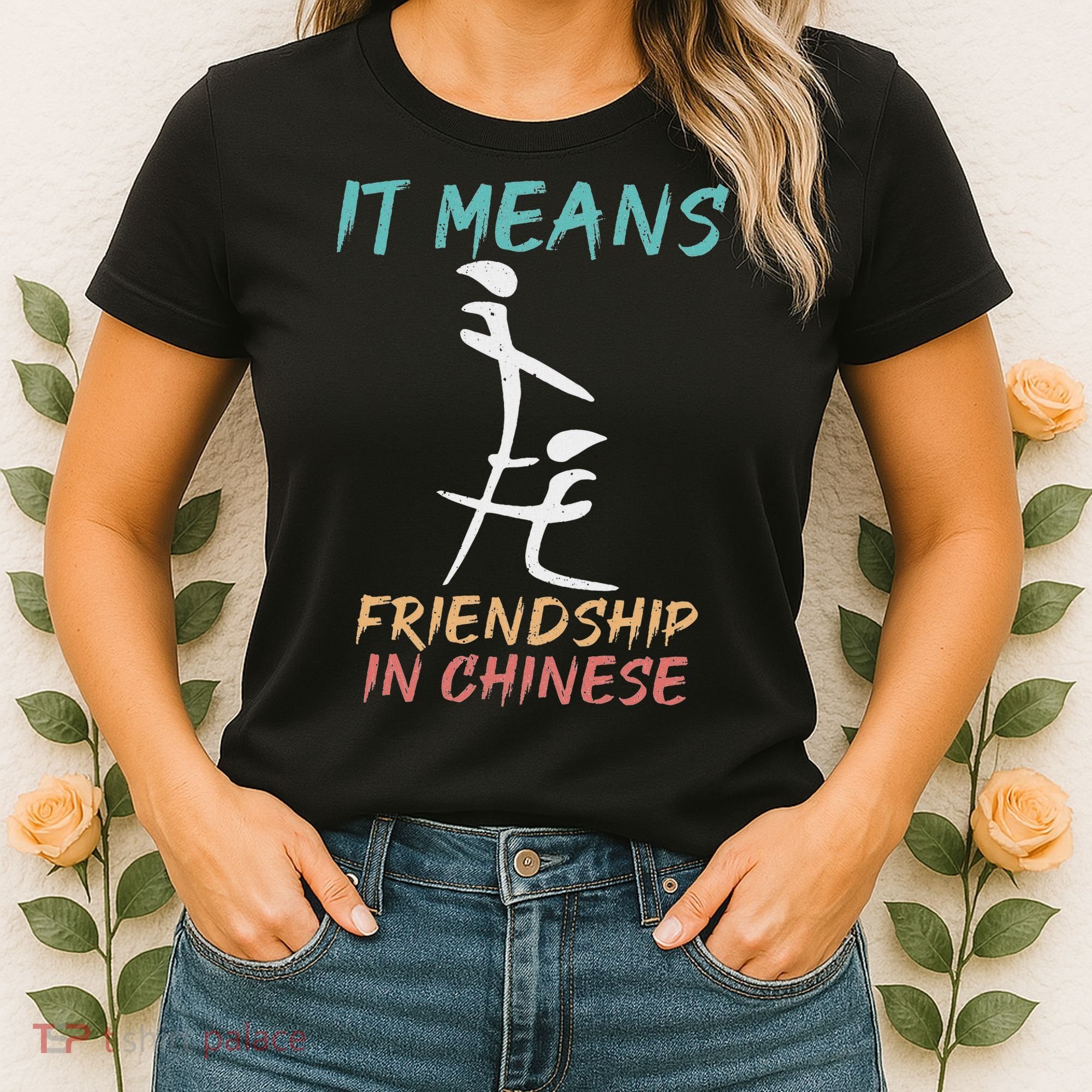 It Means Friendship In Chinese Funny Sarcasm Women's T-Shirt