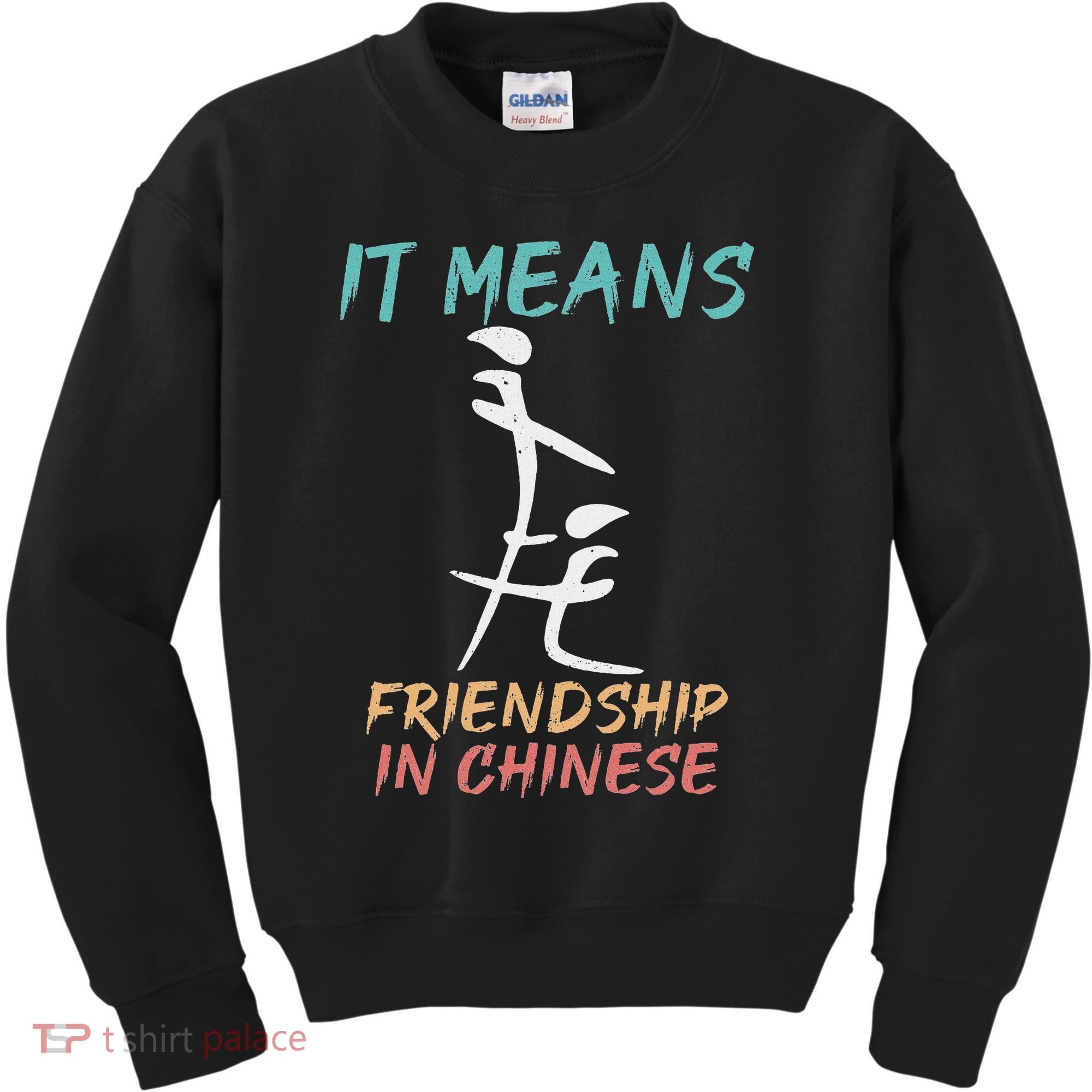It Means Friendship In Chinese Funny Sarcasm Kids Sweatshirt