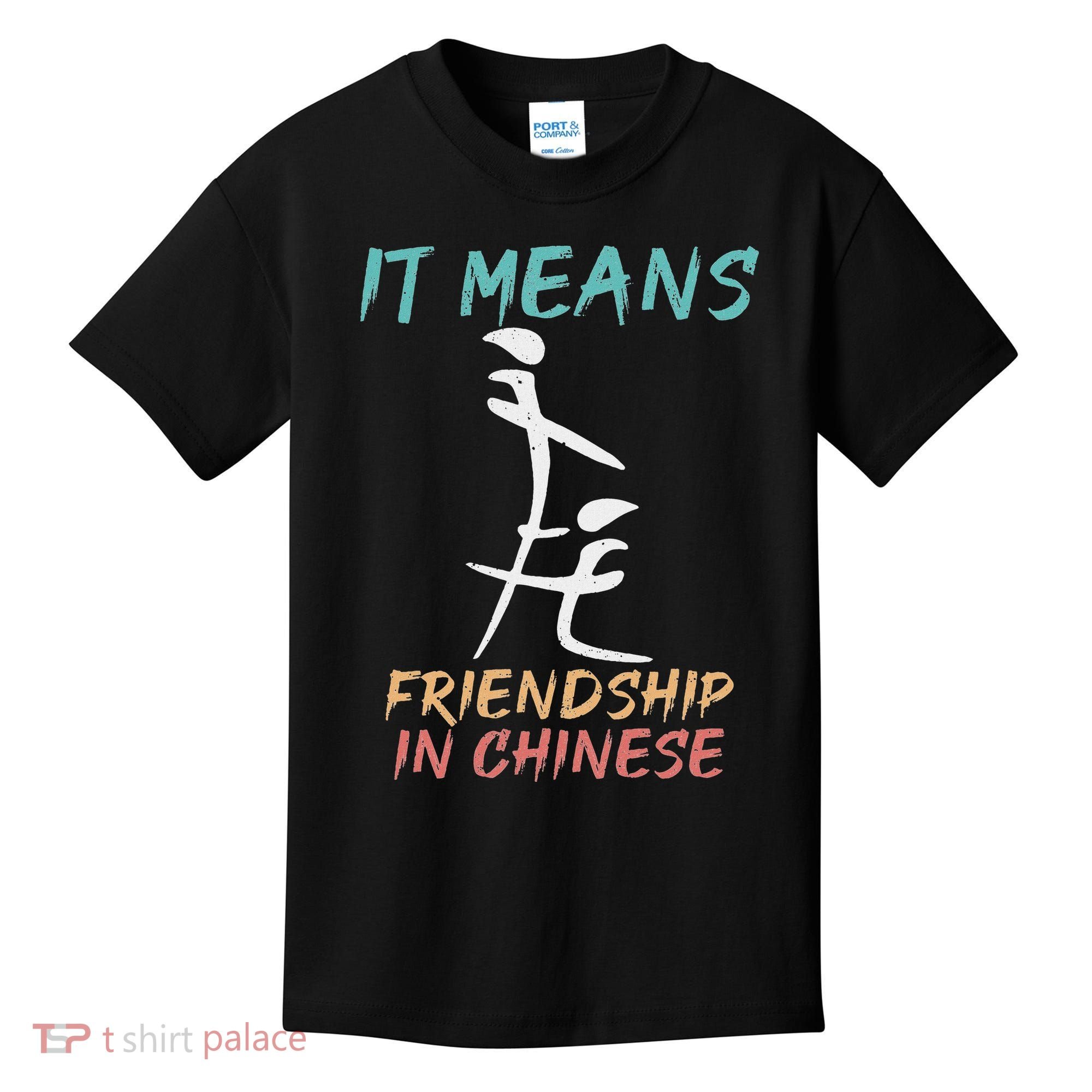 It Means Friendship In Chinese Funny Sarcasm Kids T-Shirt