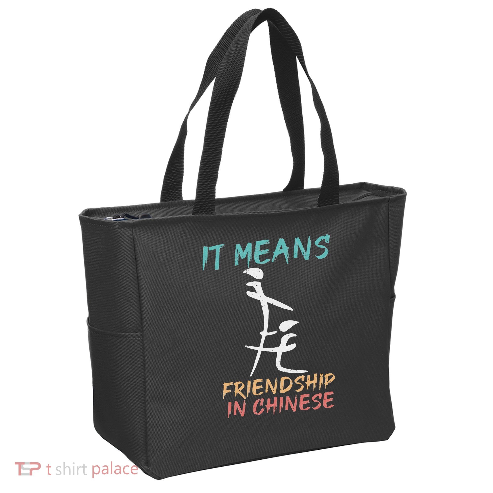 It Means Friendship In Chinese Funny Sarcasm Tote Bag