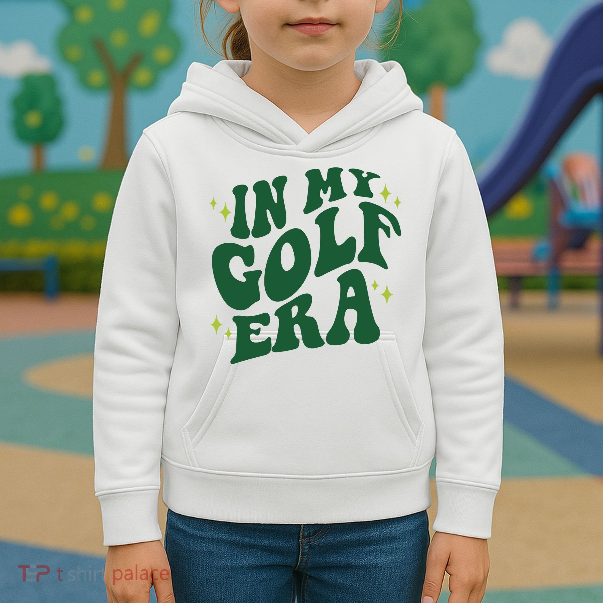 In My Golf Era Funny Golf Gift Kids Hoodie