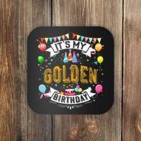 It's My Golden Birthday Cool Classic Birthday Gift Coaster thumb 0