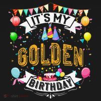 It's My Golden Birthday Cool Classic Birthday Gift Mousepad thumb 1