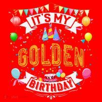 It's My Golden Birthday Cool Classic Birthday Gift Santa Hat thumb 1