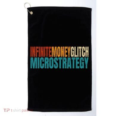 Infinite Money Glitch Microstrategy Bitcoin Golf Towel