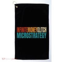 Infinite Money Glitch Microstrategy Bitcoin Golf Towel thumb 0